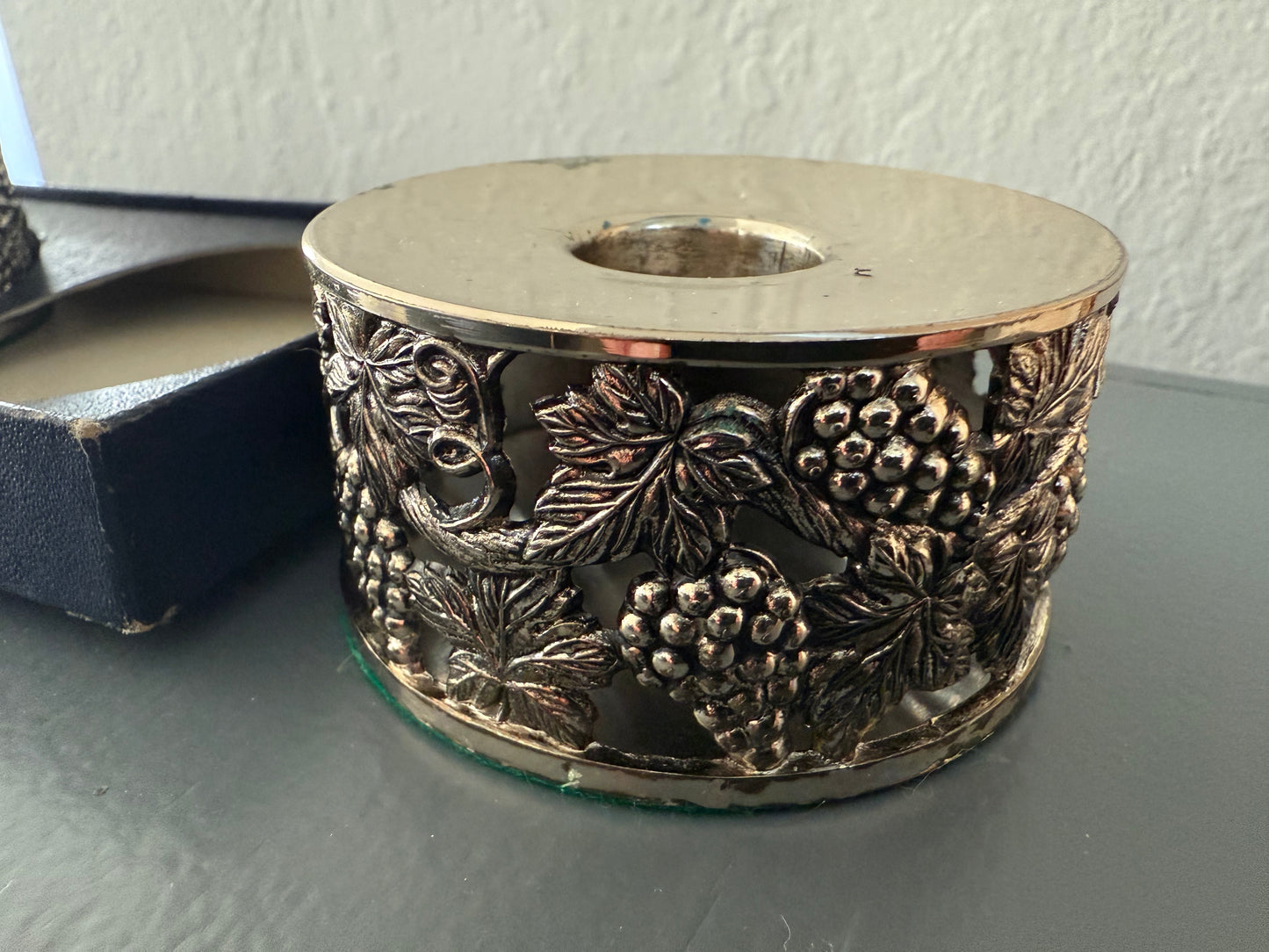 Pair of F. B. Rogers Silver-Plated Candle Holders in Original Box