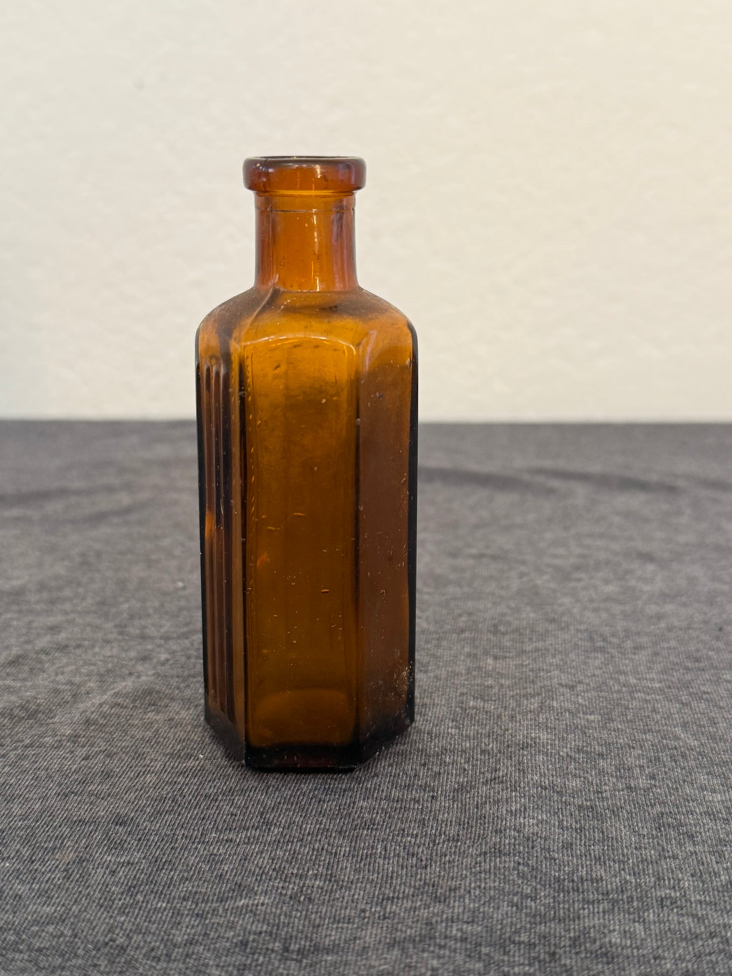Antique Amber Poison Bottle