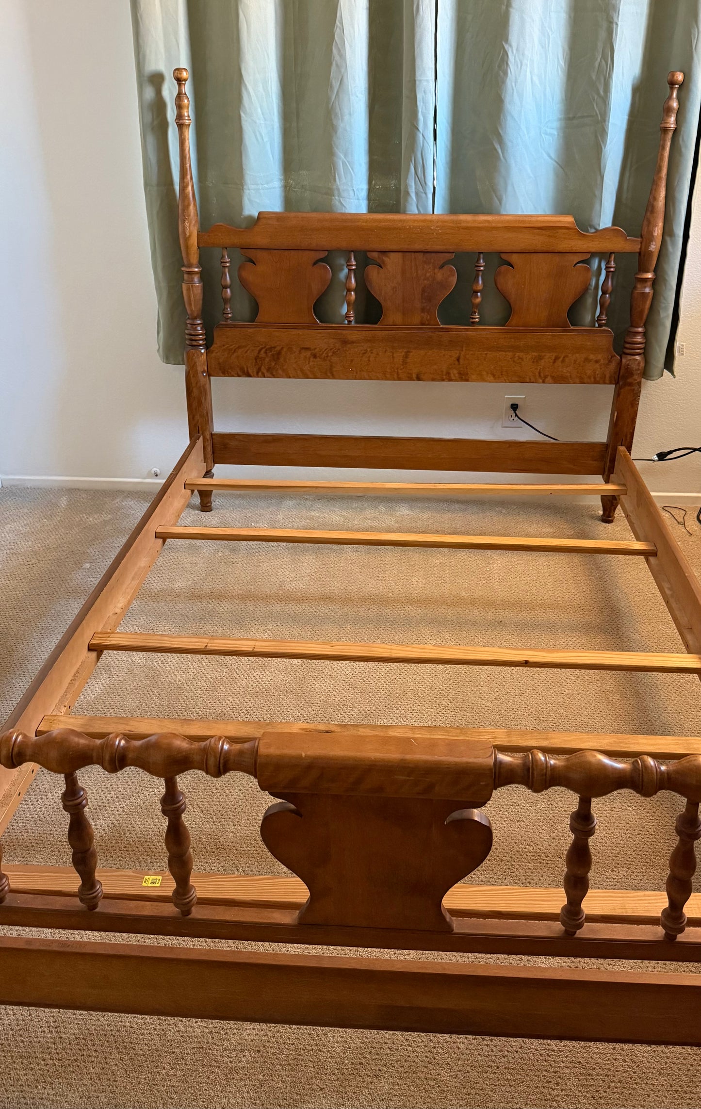 Solid Maple Four-Poster Full Size Bed