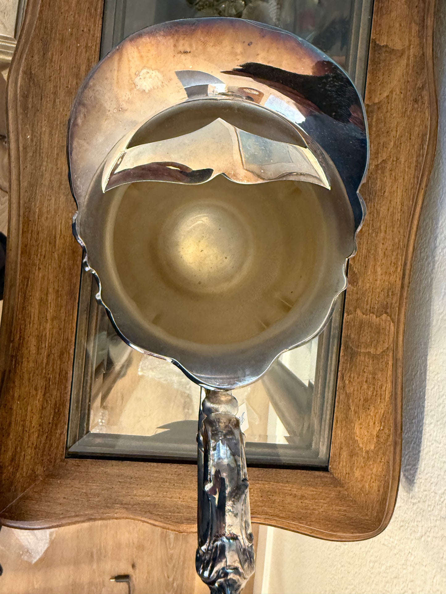 Antique Wallace Baroque Footed Creamer with Ornate Handle & Rim