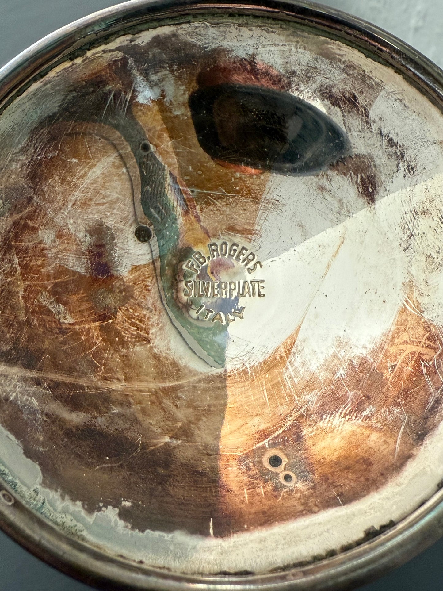 Vintage Pair of F. B. Rogers Chalices Manufactured in Italy