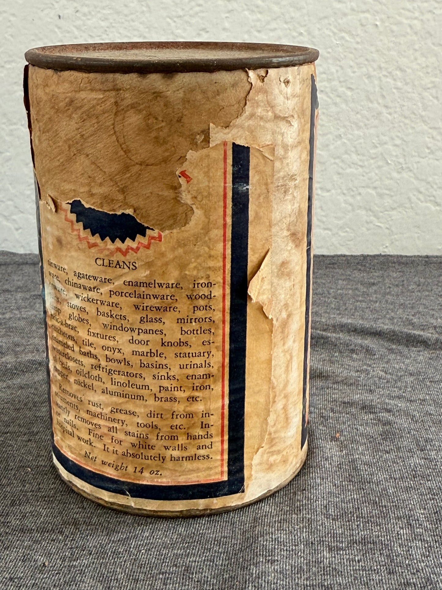 1930s Blue Seal De-Luxe Cleaner Tin