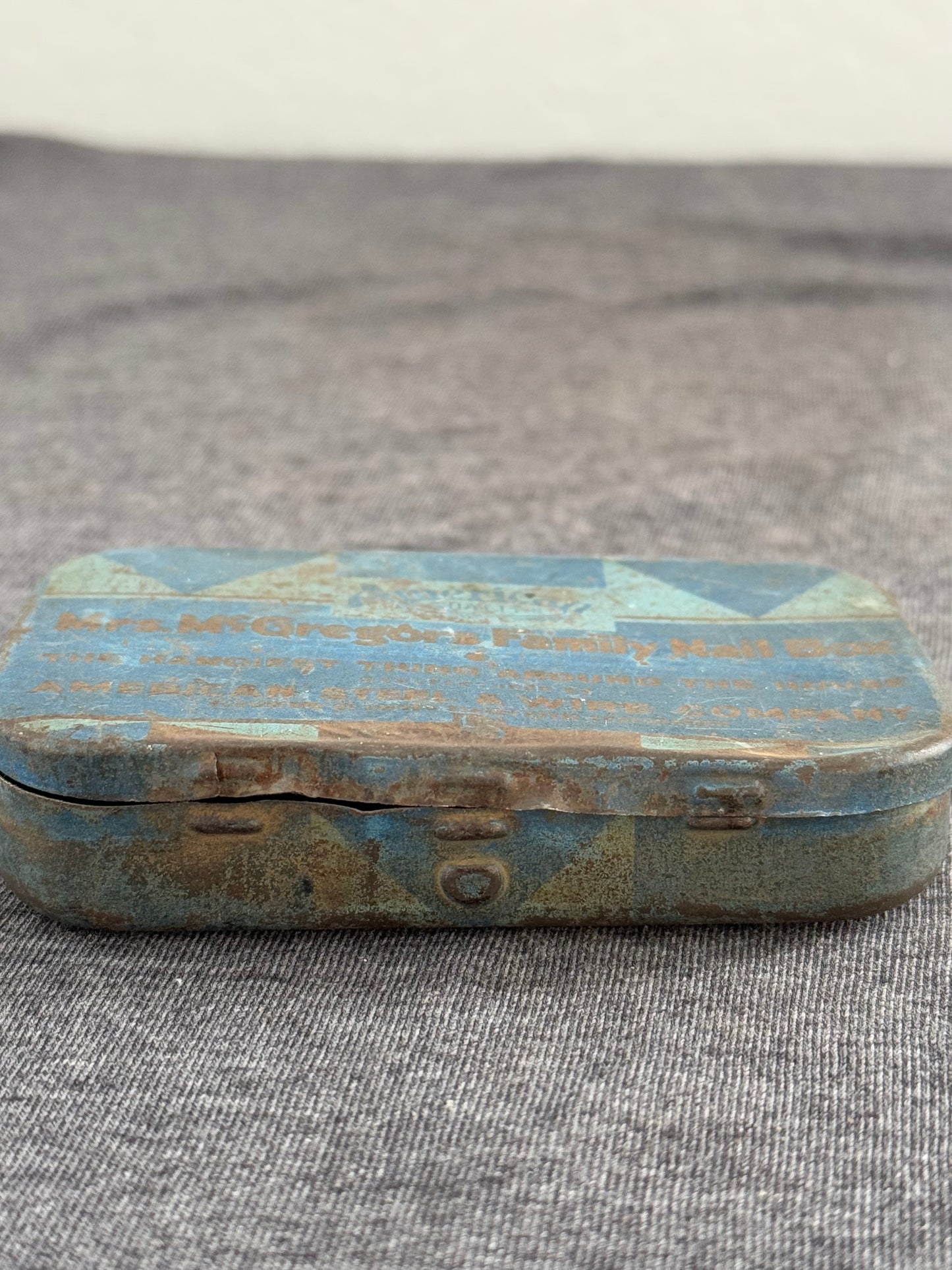 Vintage Mrs. McGregor's Family Nail Box Tin