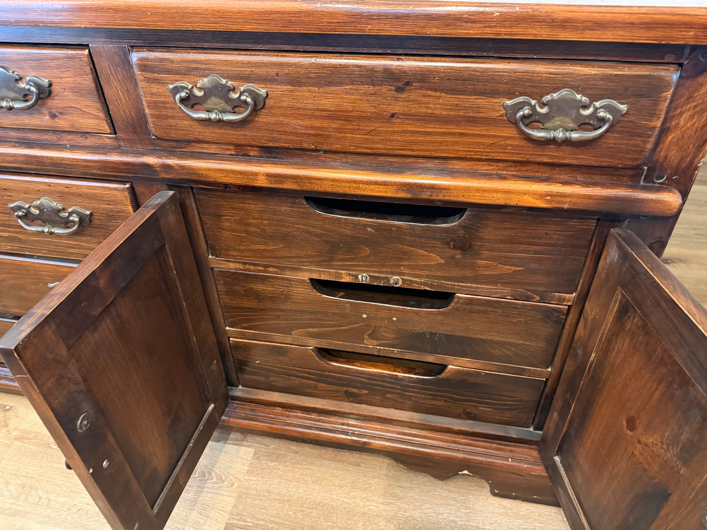 1970s Wood Dresser or Buffet