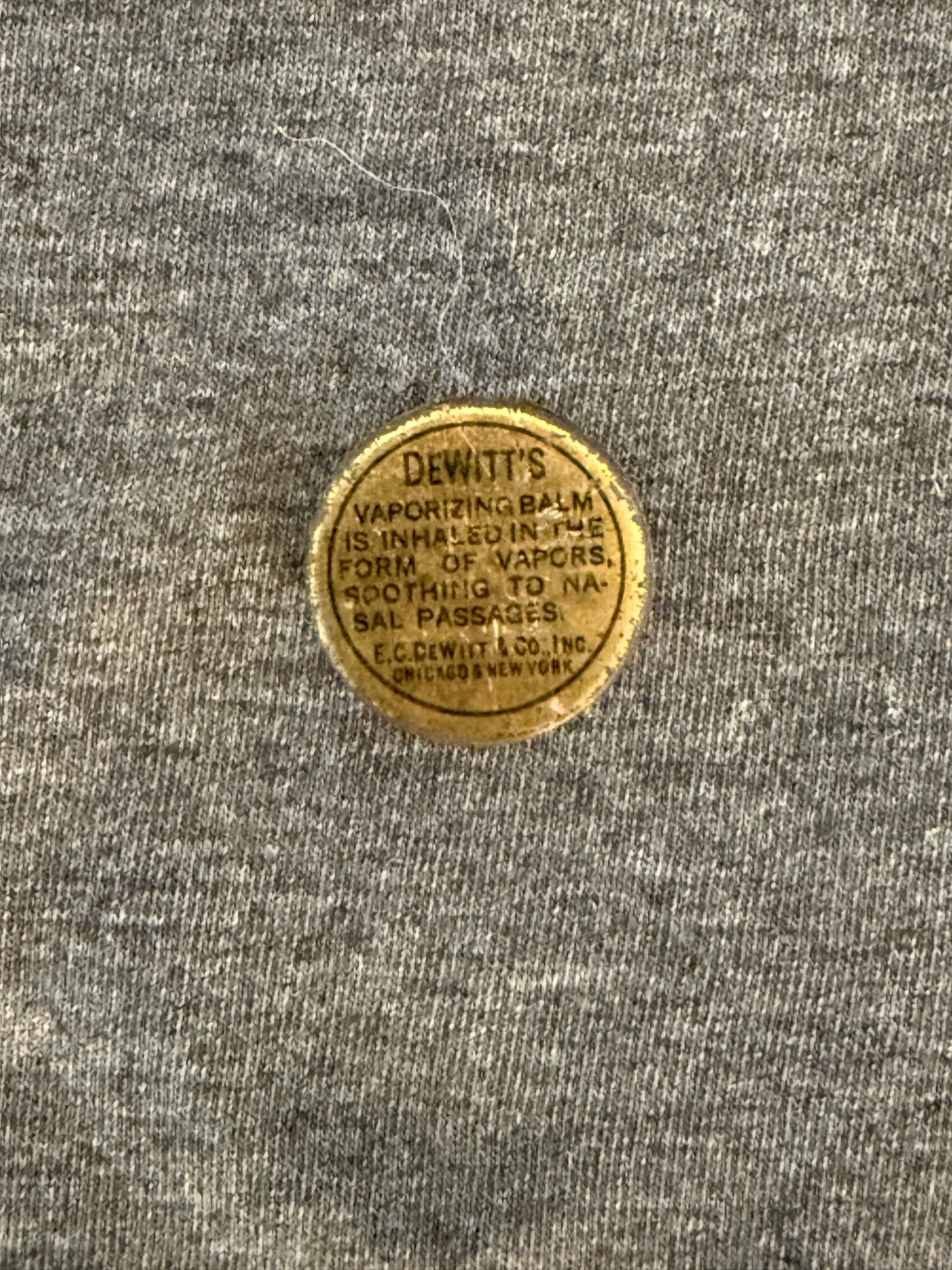 Vintage DeWitt's Vaporizing Balm Tin