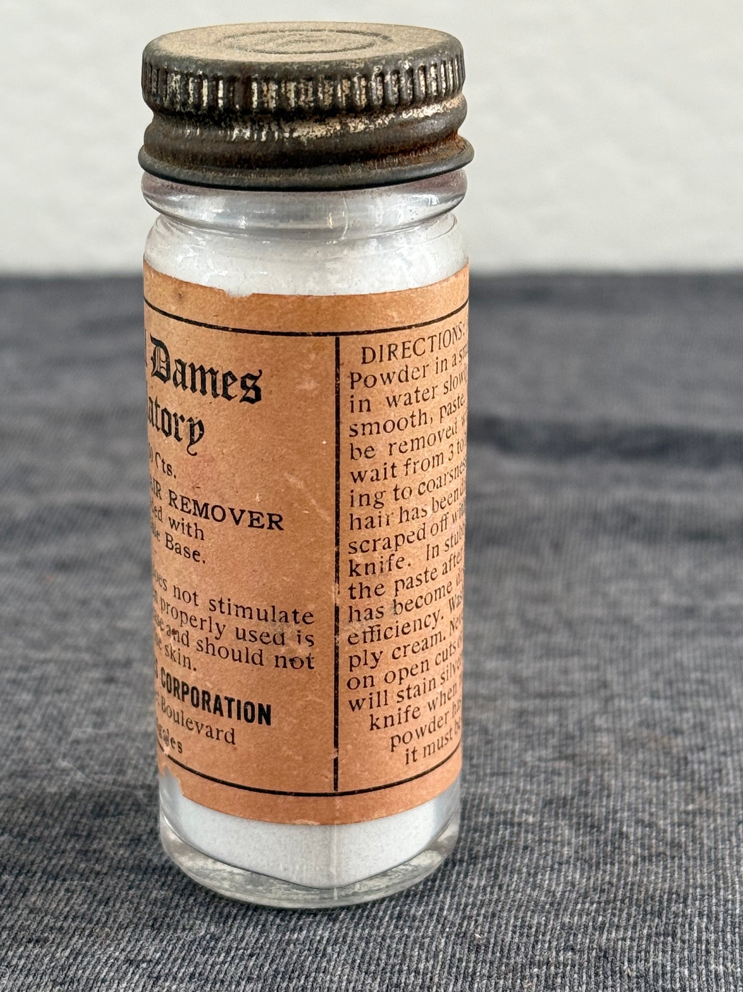 1920-1940 Colonial Dames Depilatory Jar
