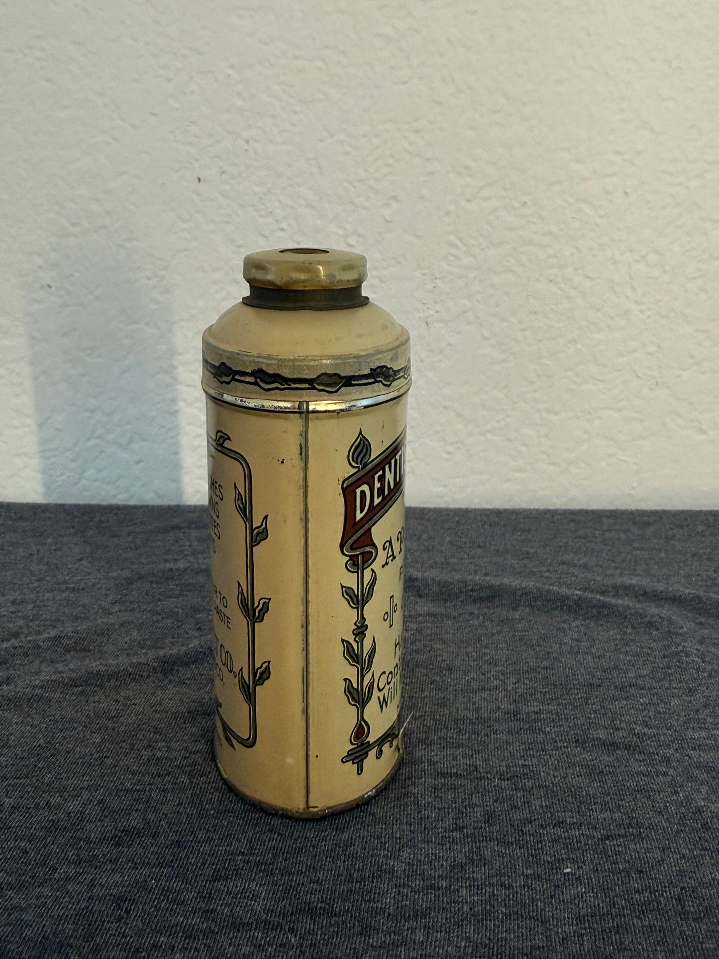 Vintage Dentist's Friend Tooth Powder Tin