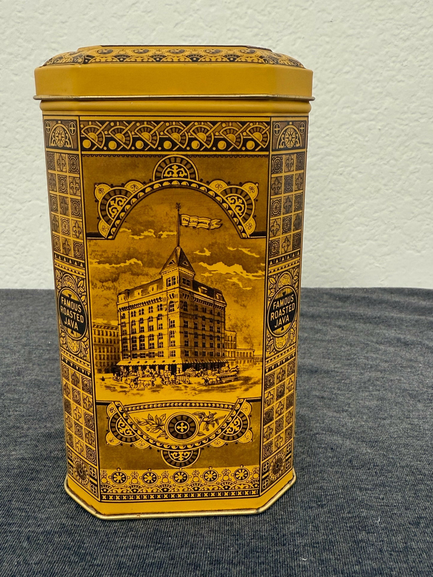 Vintage Franklin's Famous Java Coffee 1980s Replica Tin