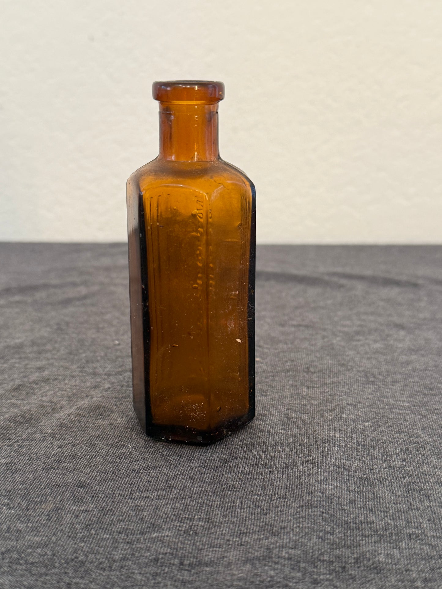 Antique Amber Poison Bottle