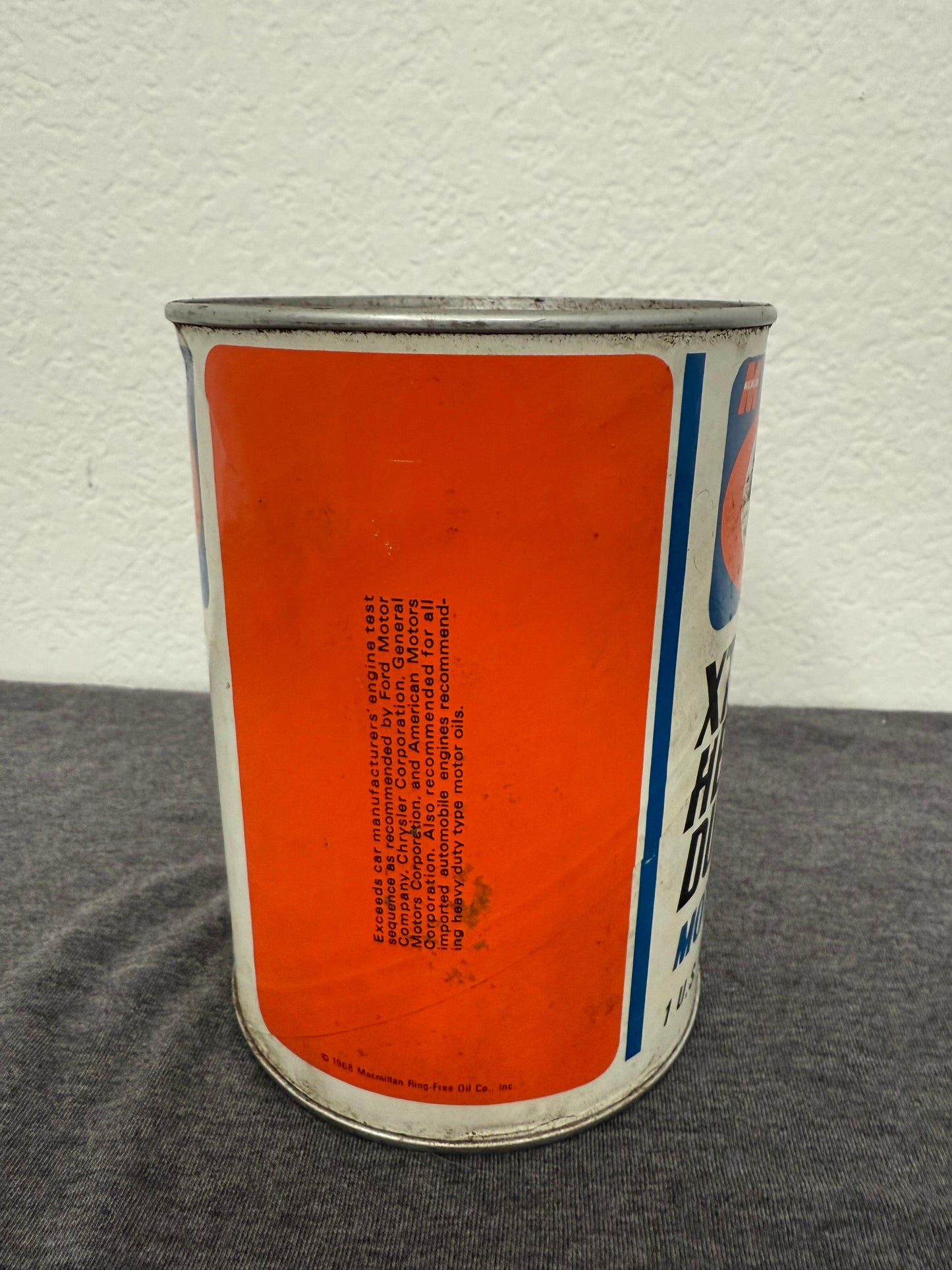 Vintage Macmillan Ring-Free Motor Oil Can