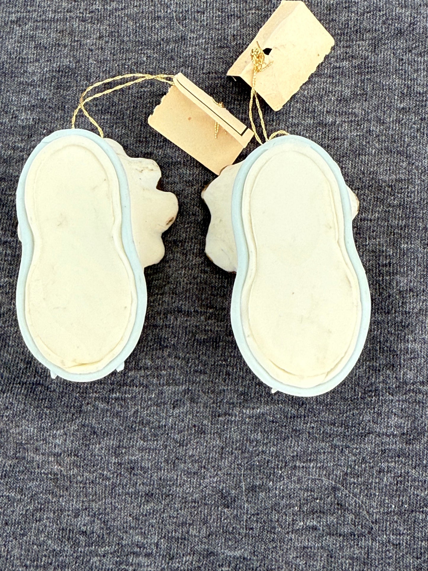 Vintage Capodimonte Porcelain Baby Shoe Trinkets