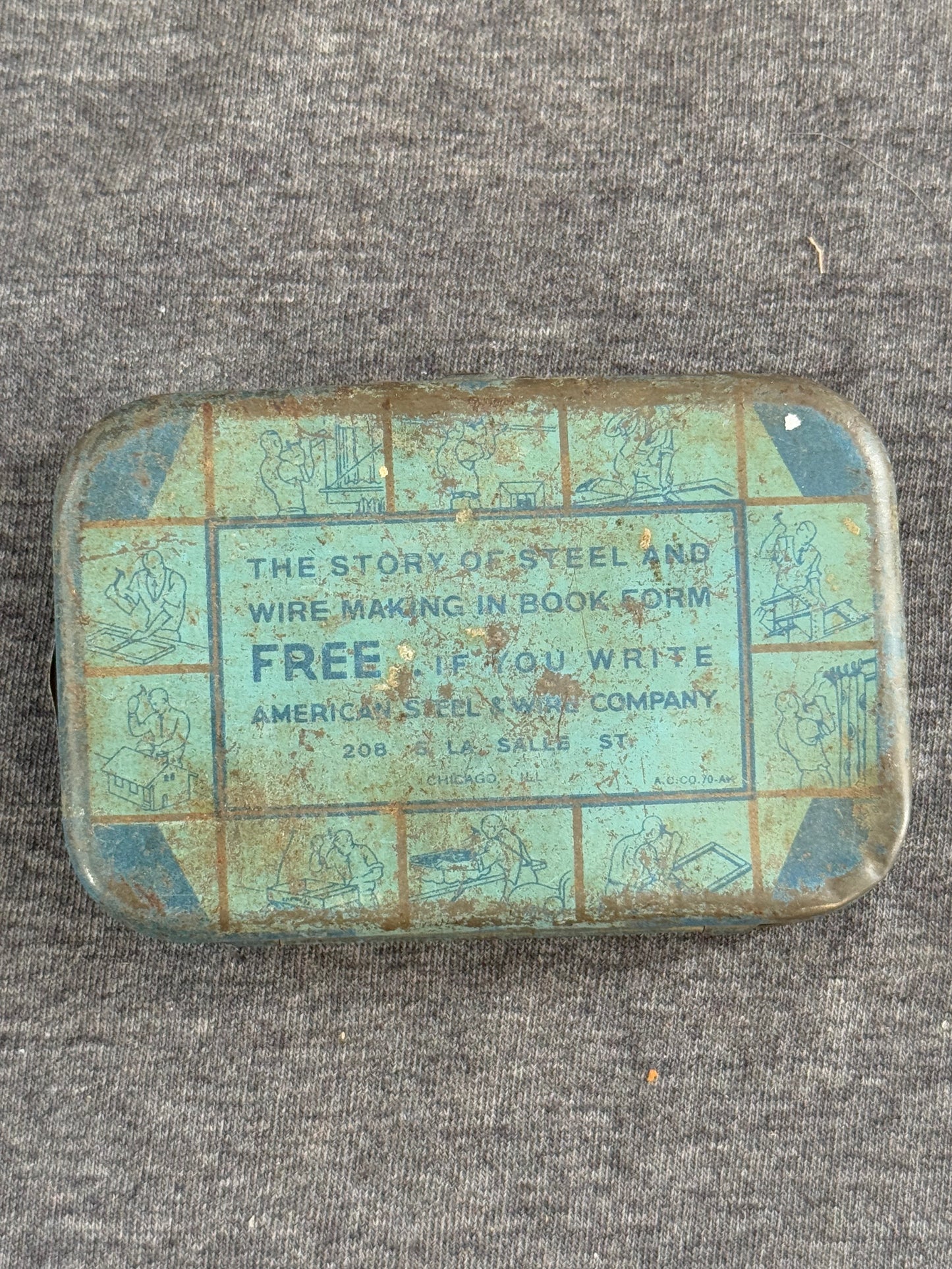 Vintage Mrs. McGregor's Family Nail Box Tin