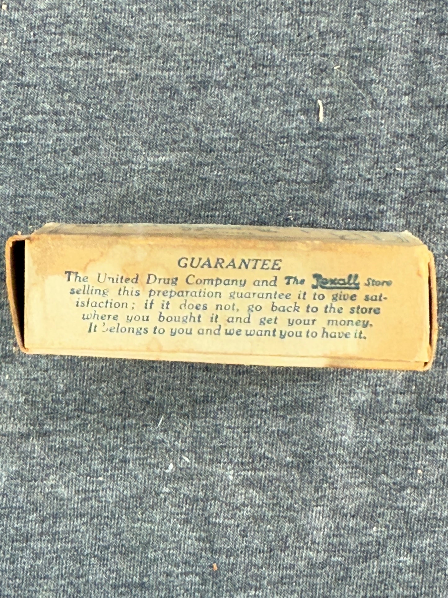 Vintage Rexall Foot-Bath Tablets Box