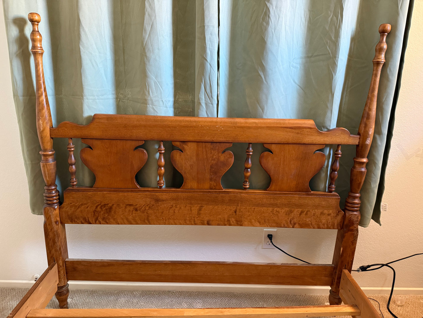 Solid Maple Four-Poster Full Size Bed