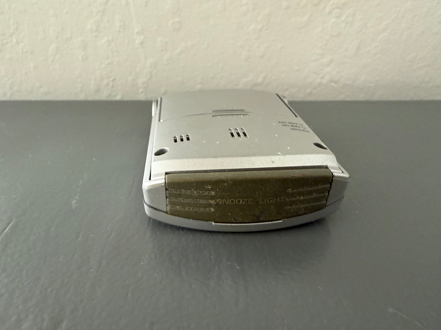 Brookstone Digital Travel Alarm Clock with a Flip-Up Cover