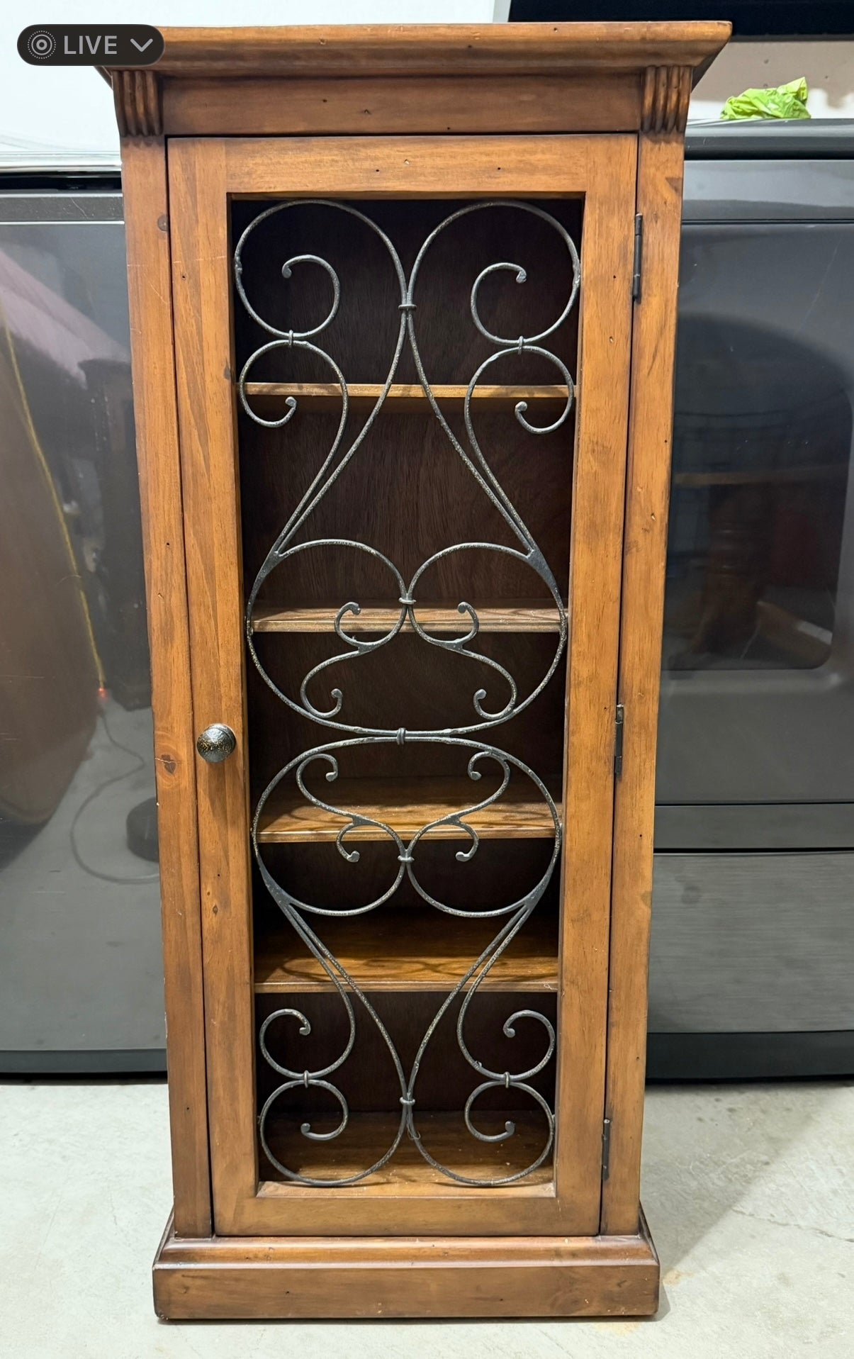 Upcycled Cabinets with Adjustable Shelves