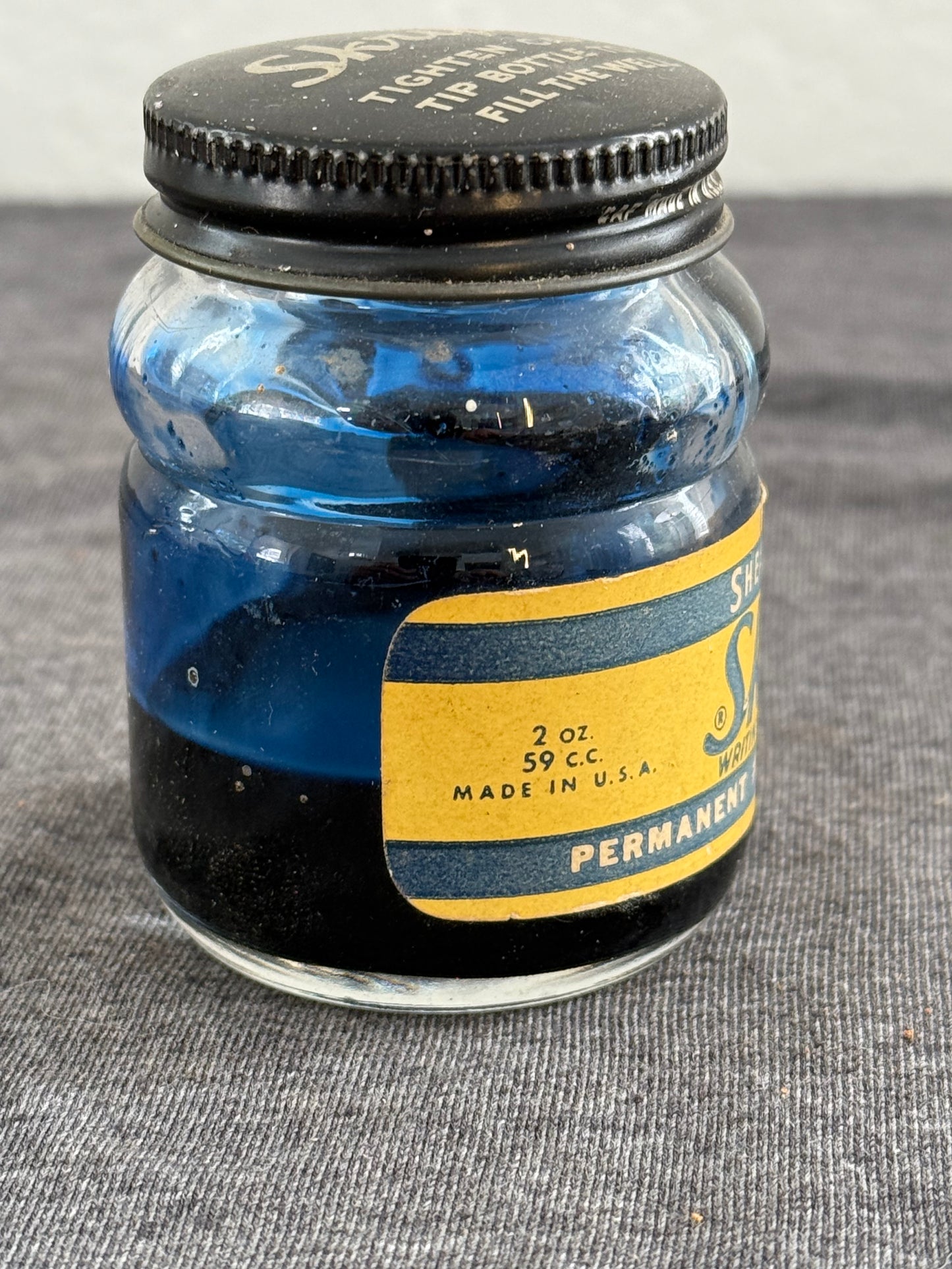 Vintage Bottle of Sheaffer's Skrip Royal Blue Ink