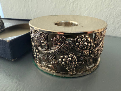 Pair of F. B. Rogers Silver-Plated Candle Holders in Original Box