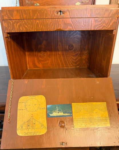 Handmade Wooden Tackle Box from 1990