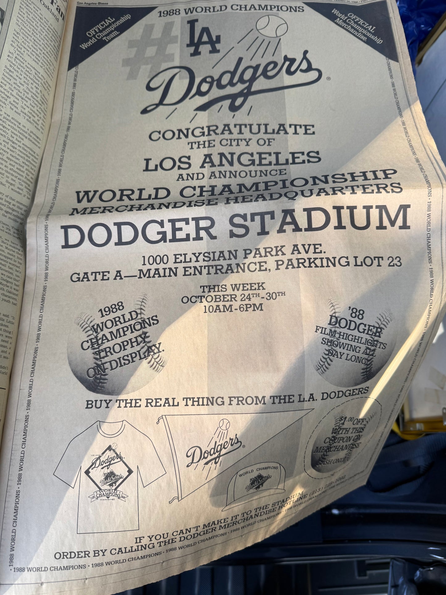 LA Times 1988 Recap of the Dodgers World Series Win (26 pages)