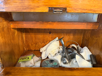 Handmade Wooden Tackle Box from 1990