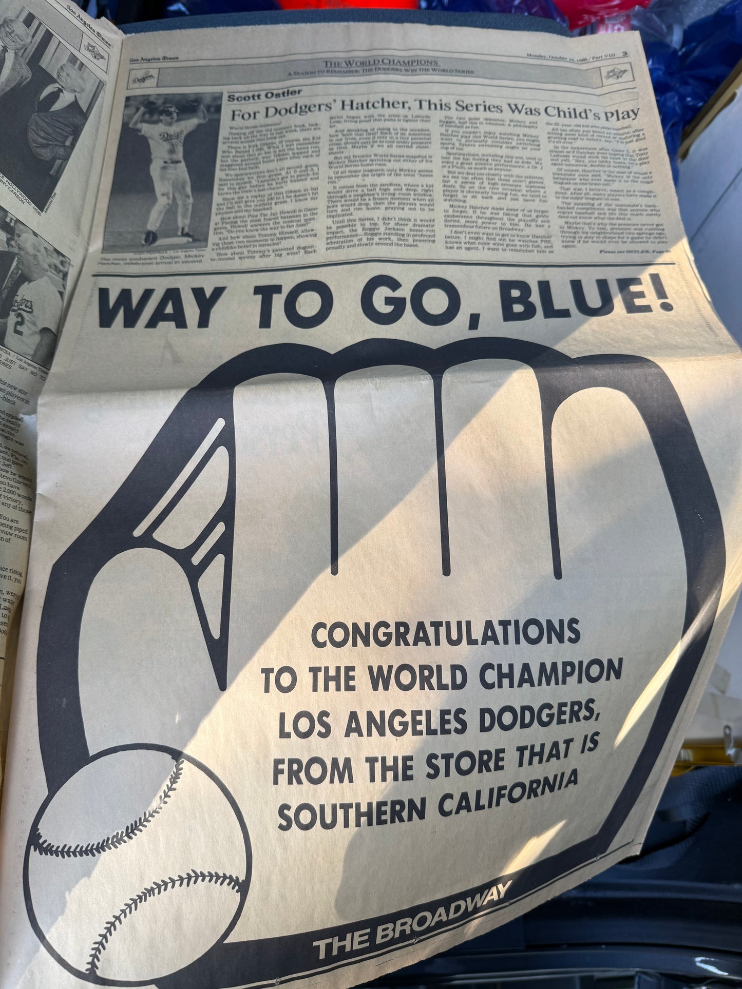LA Times 1988 Recap of the Dodgers World Series Win (26 pages)