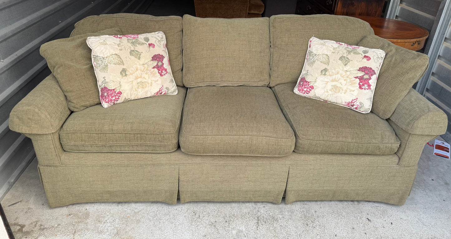 Comfortable Miles Talbot Sofa with Throw Pillows (delivery available)