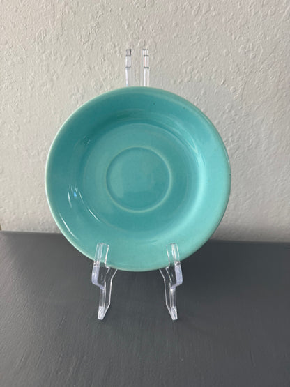 Bauer Pottery of Los Angeles 6-Inch Saucer in Light Blue from 1930-1940