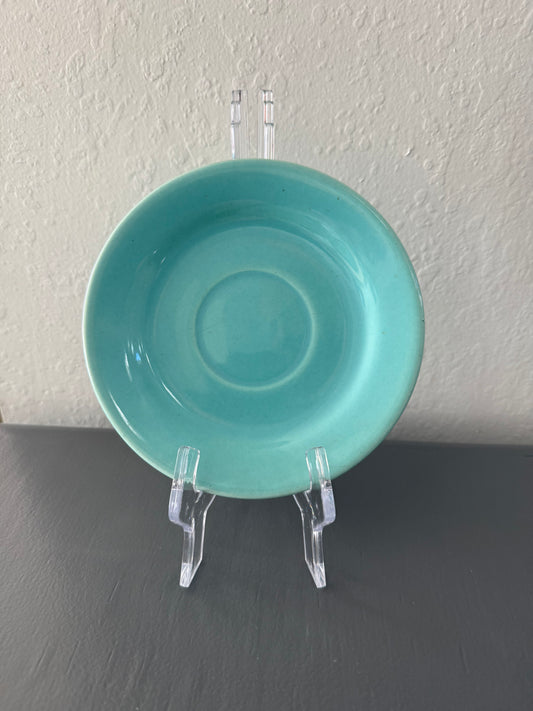 Bauer Pottery of Los Angeles 6-Inch Saucer in Light Blue from 1930-1940