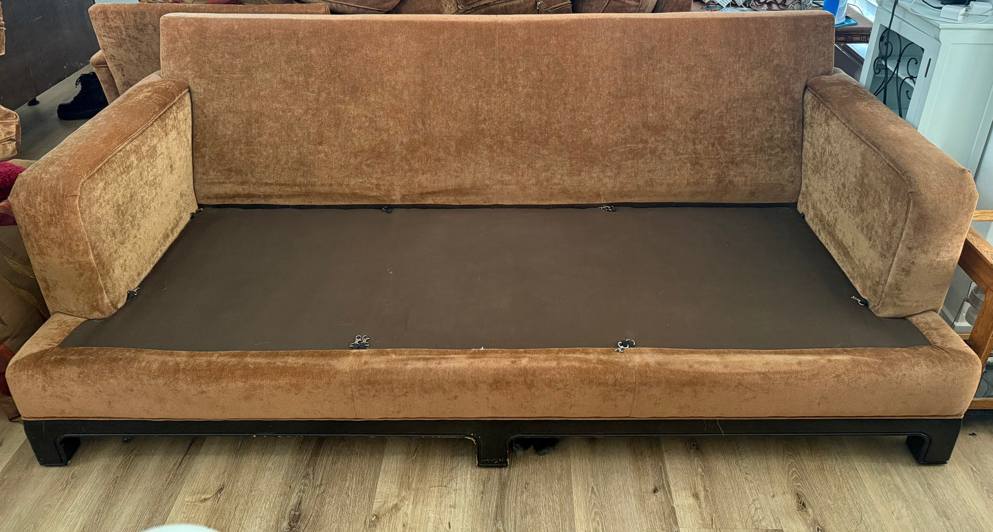 Well Made Comfortable Sofa on a Wood Base