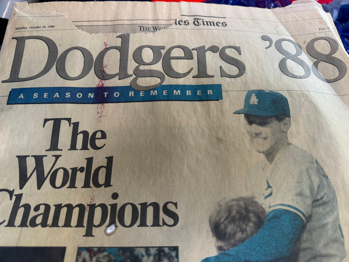 LA Times 1988 Recap of the Dodgers World Series Win (26 pages)