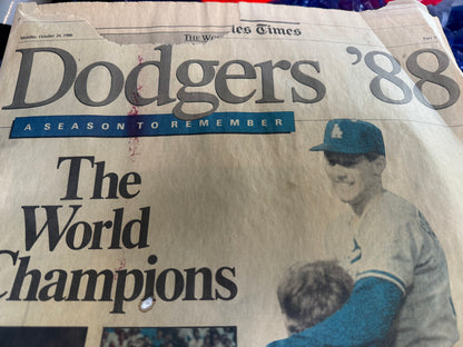 LA Times 1988 Recap of the Dodgers World Series Win (26 pages)