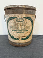 Vintage-style canister with 'Holly Pure Lard' branding on a gray background