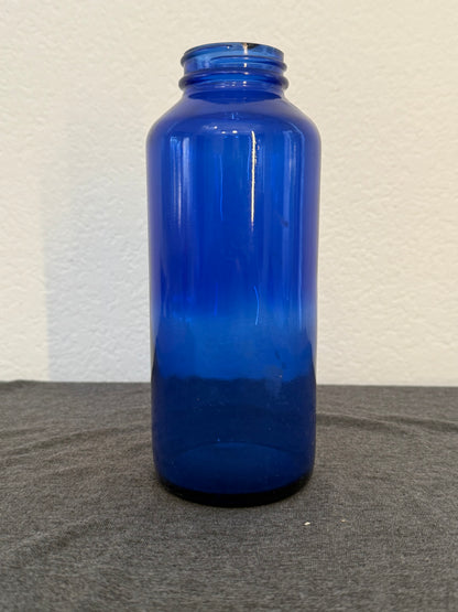 Vintage Cobalt Blue Glass Bottle