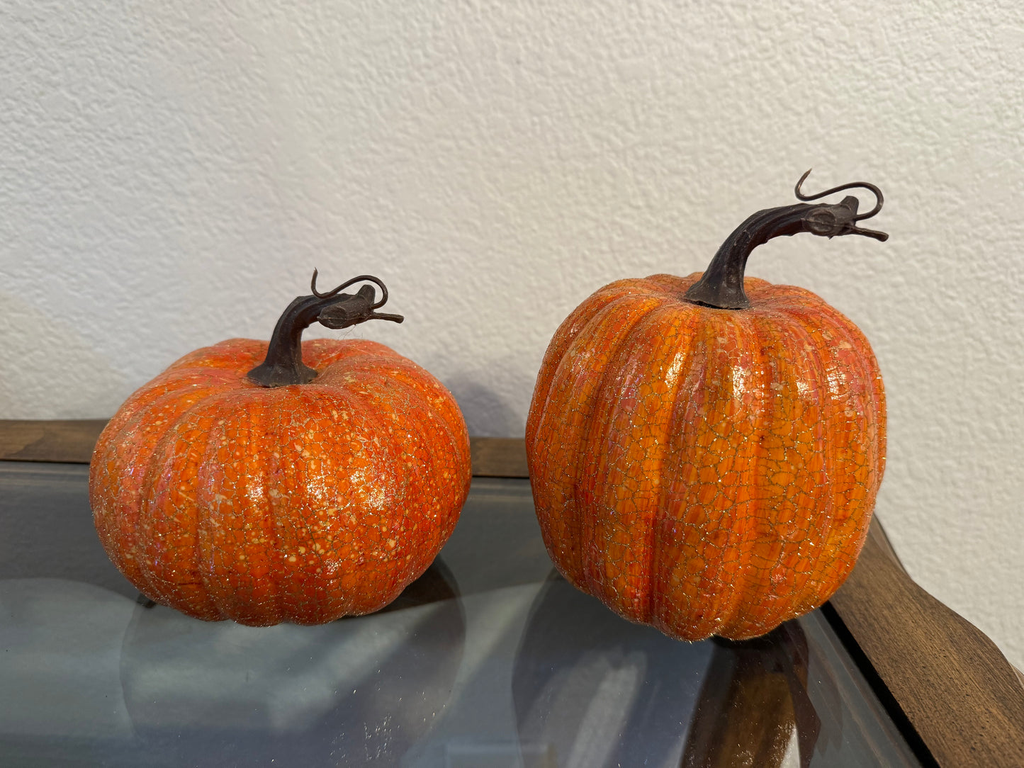 Set of 2 Pumpkins are Perfect for Fall or Thanksgiving Decorations