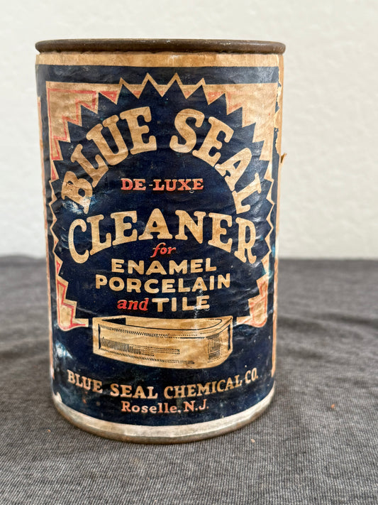 Vintage Blue Seal De-Luxe Cleaner Tin