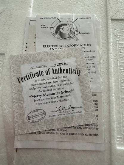 Hawthorne Village Precious Moments "Merry Memories School"