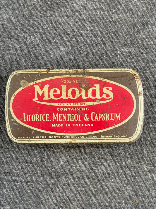 Vintage Meloids Lozenges Tin