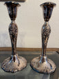 Vintage Pair of Wallace Silversmith's "Banoque" Candlesticks