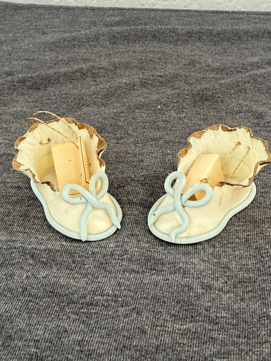 Vintage Capodimonte Porcelain Baby Shoe Trinkets