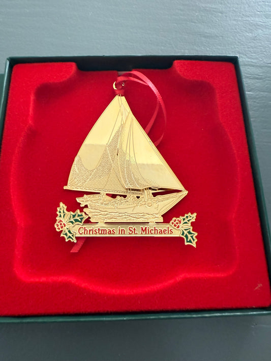 2005 Limited Edition "Christmas in St. Michaels" Sailboat Ornament