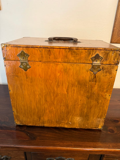 Handmade Wooden Tackle Box from 1990