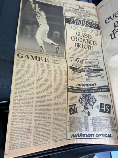 LA Times 1988 Recap of the Dodgers World Series Win (26 pages)