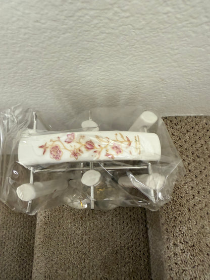 Silby Floral 6 Piece Kitchen Utensil Set with Holder Brand New in Box