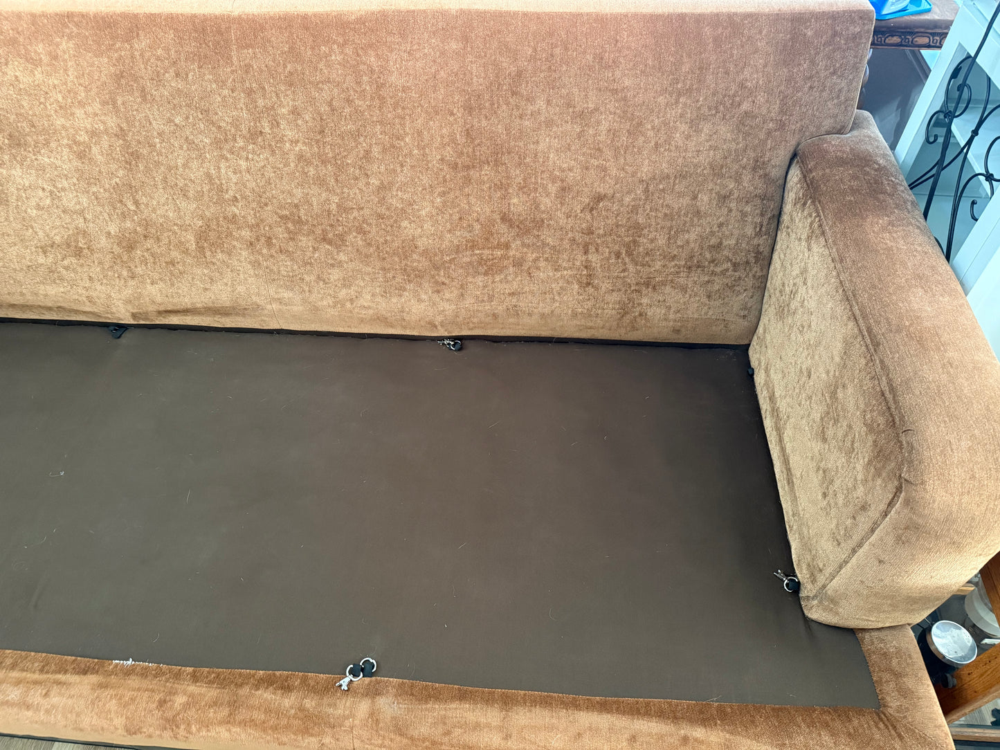 Well Made Comfortable Sofa on a Wood Base