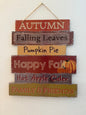 Hanging Wood Thanksgiving Sign