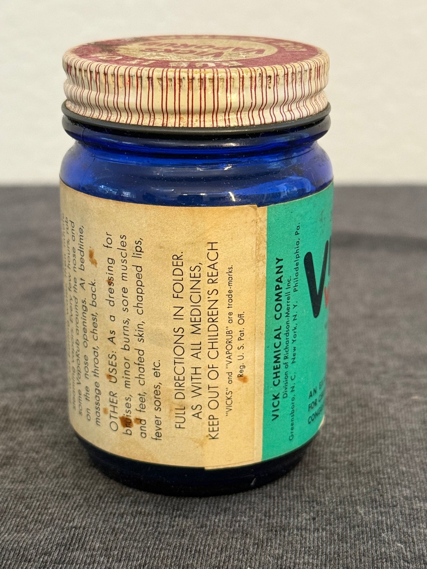 Vintage Vicks VapoRub Jar