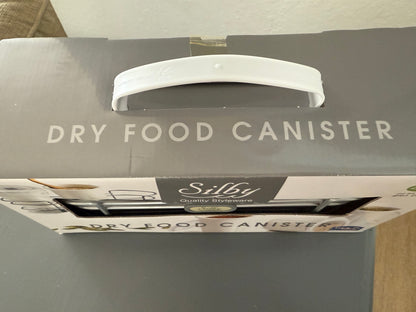 Silby 3 Piece Dry Food Canister Set with Holder Brand New in Box