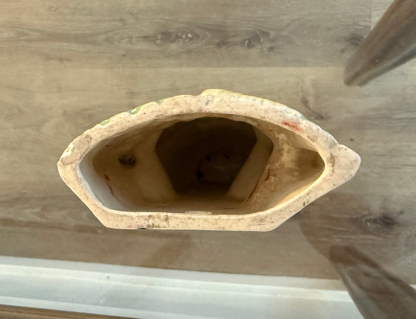 Vintage "Basket of Flowers" Ceramic Wall Pocket Vase Made in Japan