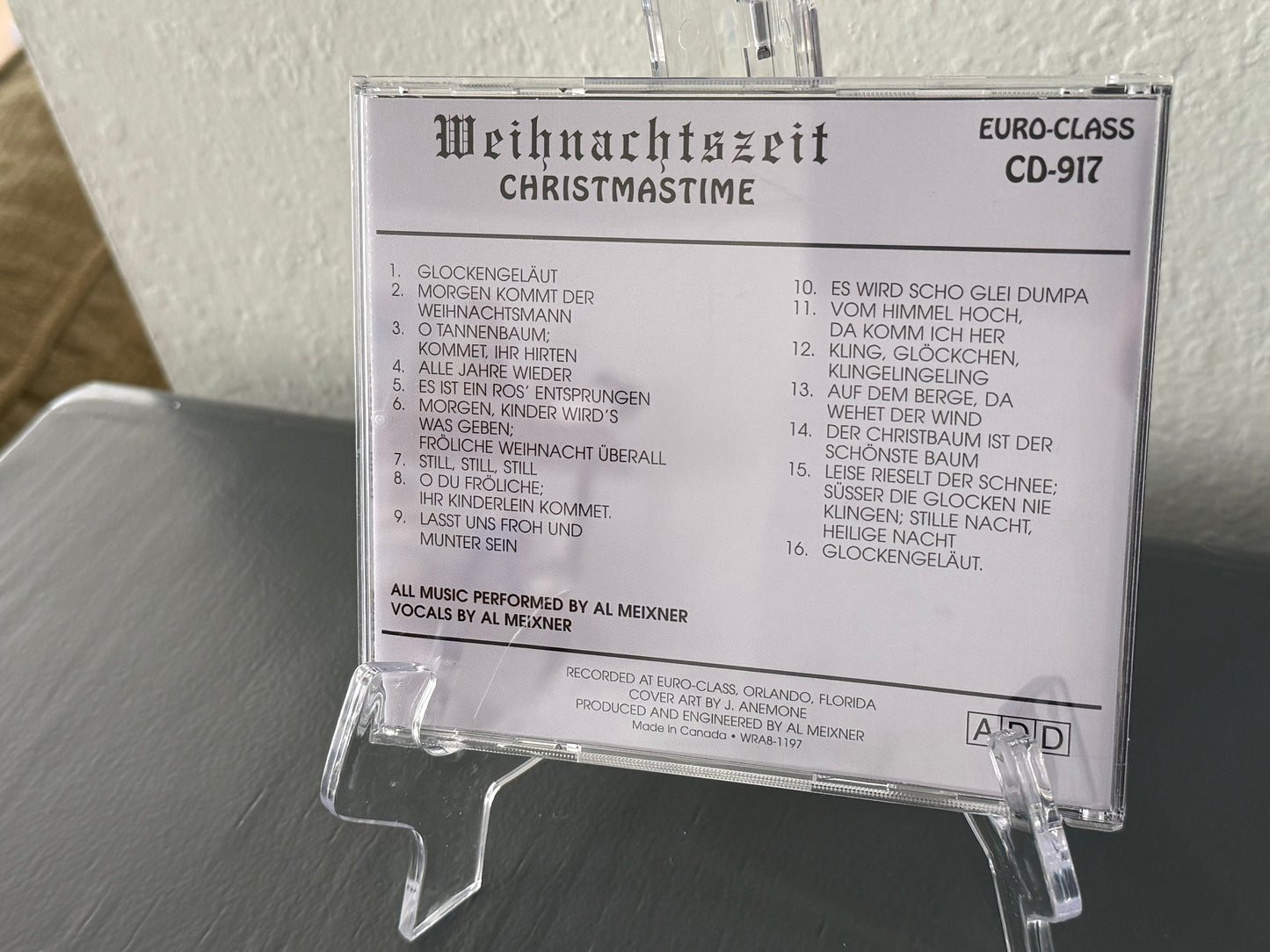 Al Meixner Presents Christmastime Weihnachtszeit in German CD